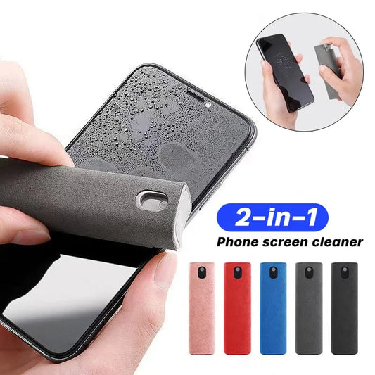 2 In 1 Phone Screen Cleaner Spray